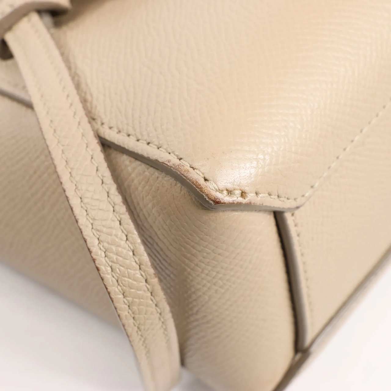 Celine Celine Belt Bag Pico Leather 2way Handbag in Beige Beige