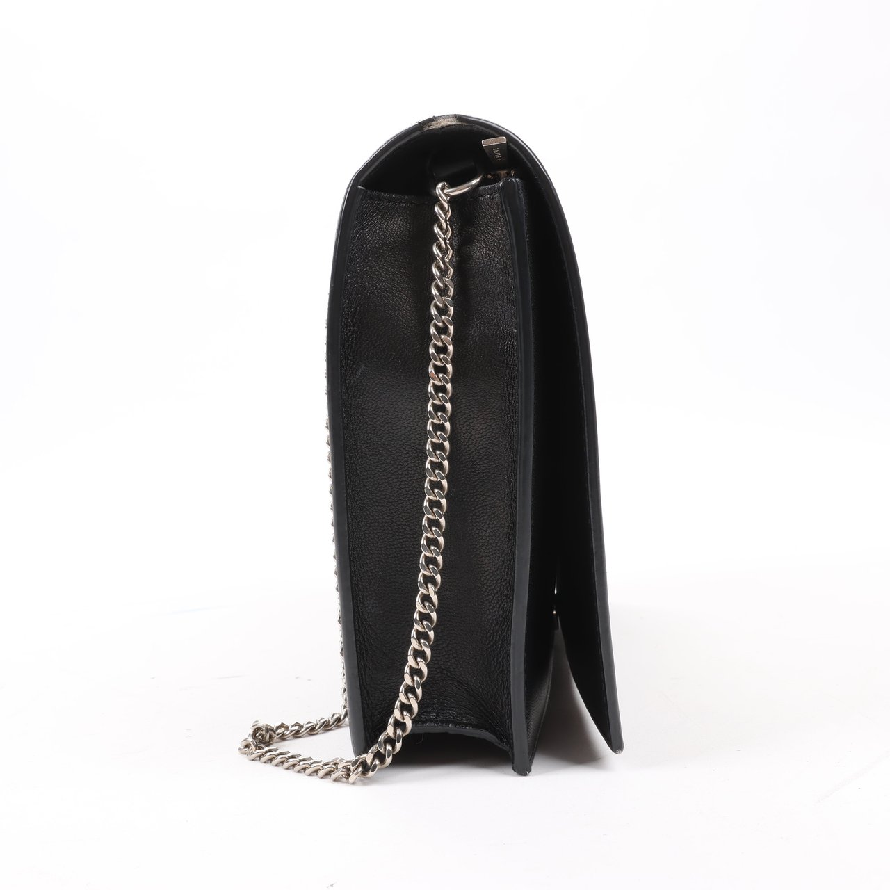 Celine Celine Frame Evening Leather Chain Shoulder Bag in Black × White Divers