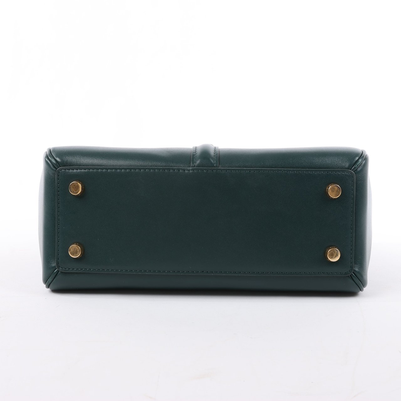 Celine Celine Sac 16 Small Smooth Leather Handbag in Green Groen