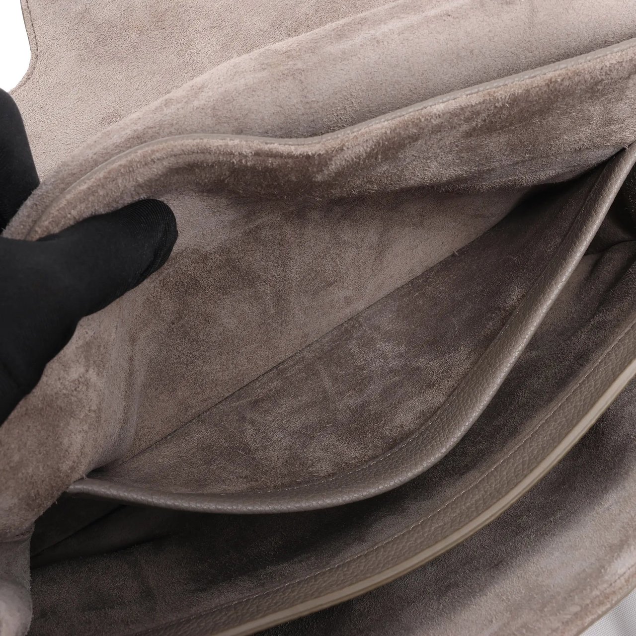 Celine Celine Sac 16 Medium Grained Leather Handbag in Gray Grijs