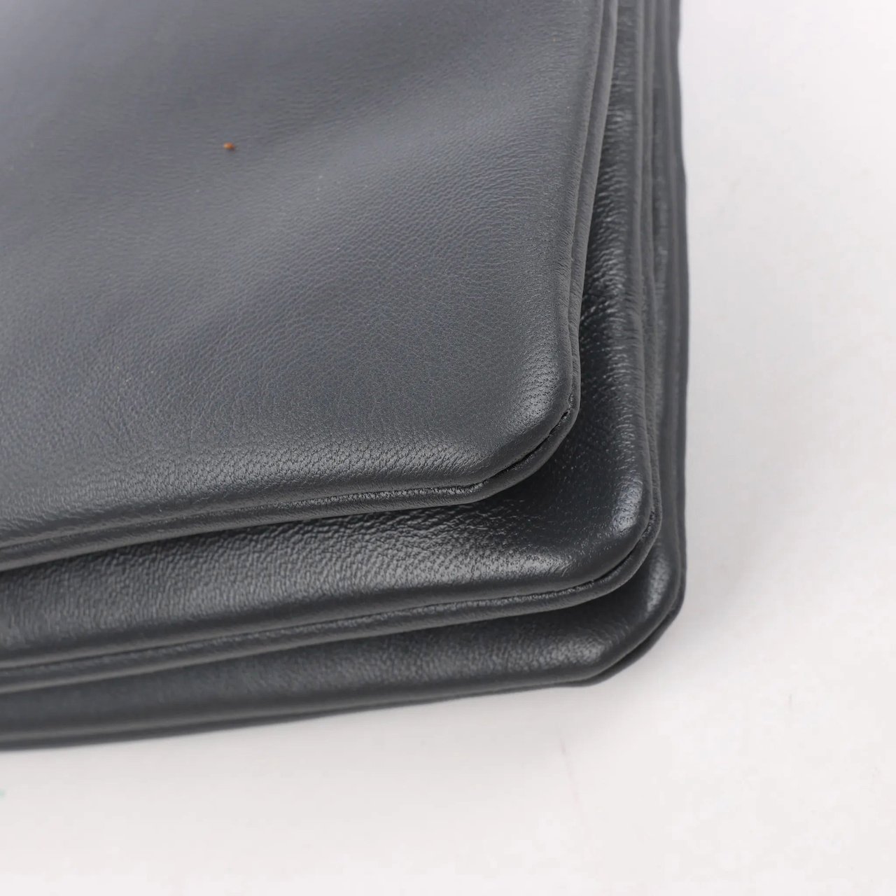 Celine Celine Trio Large Leather Crossbody bag in Gray Grijs