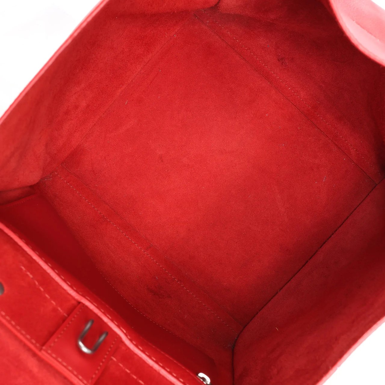 Celine CELINE Big Bag Small Leather 2way Handbag in Red Divers