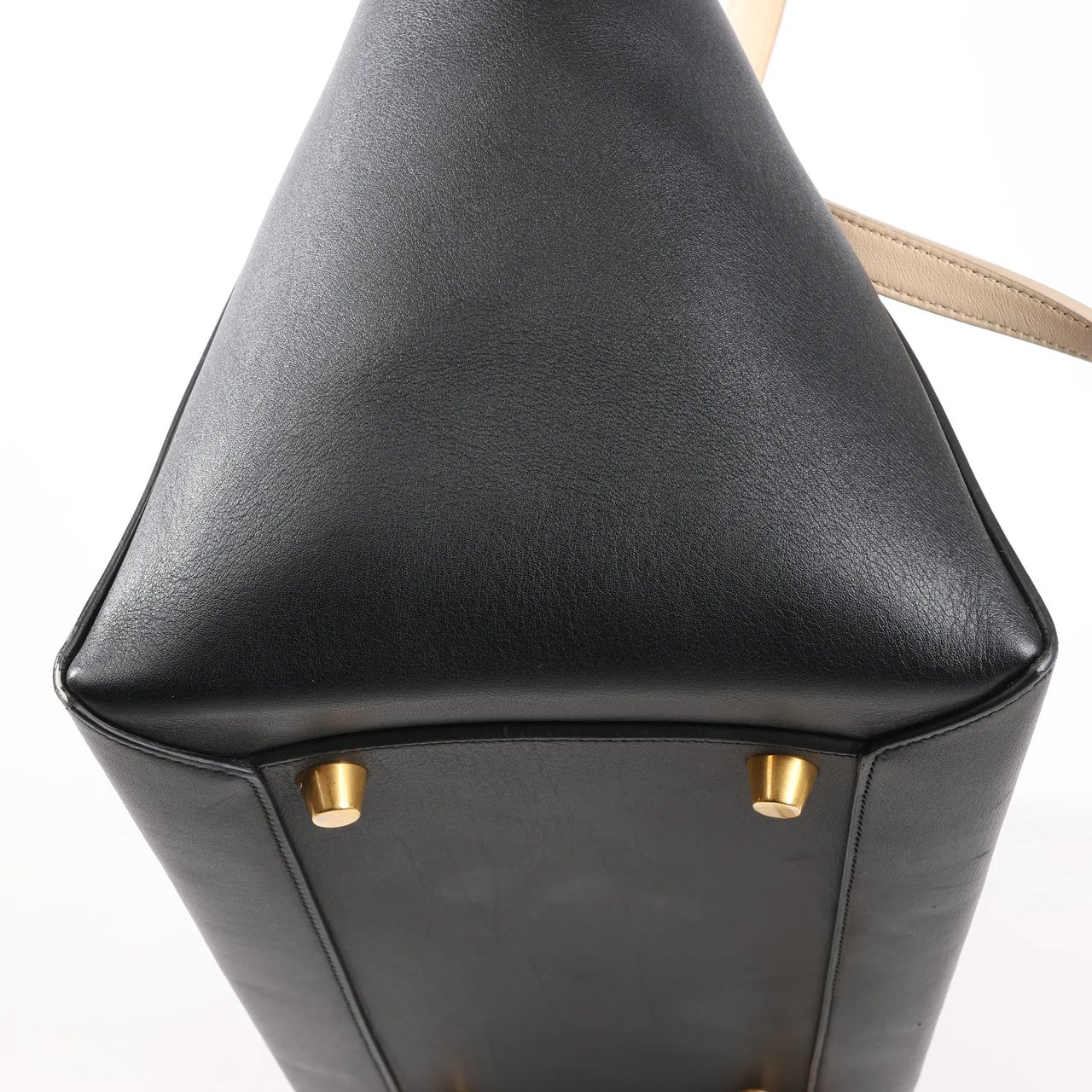 Celine Celine Belt Bag Mini Leather 2way Handbag in Black x Beige Zwart