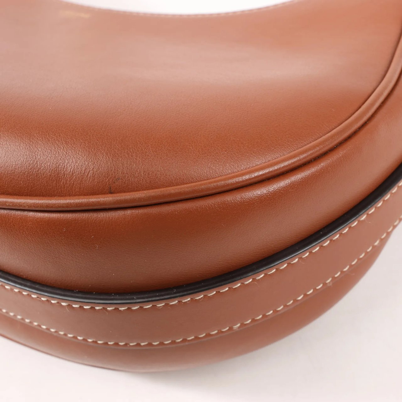 Celine CELINE Ava Leather Shoulder Bag in Brown Bruin