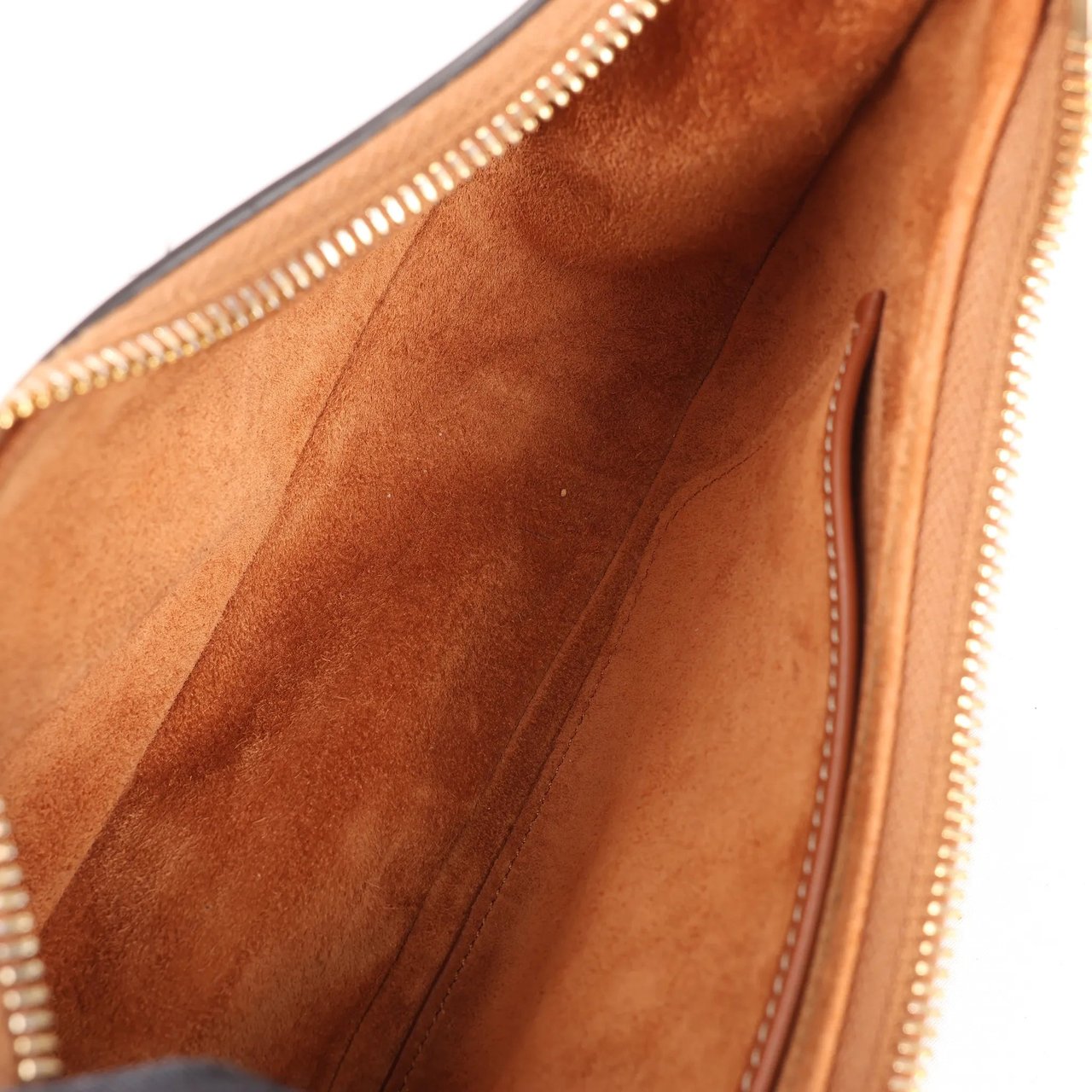 Celine CELINE Ava Leather Shoulder Bag in Brown Bruin