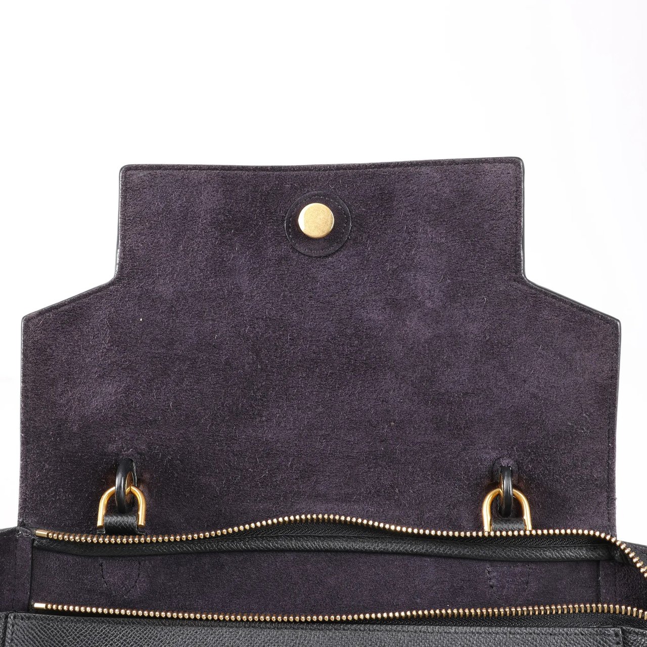 Celine Celine Belt Bag Mini Leather 2way Handbag in Black Zwart