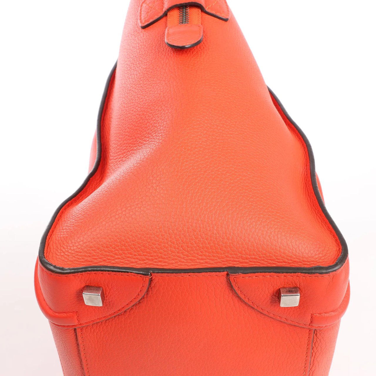 Celine Celine Luggage Mini Leather Handbag in Orange Oranje