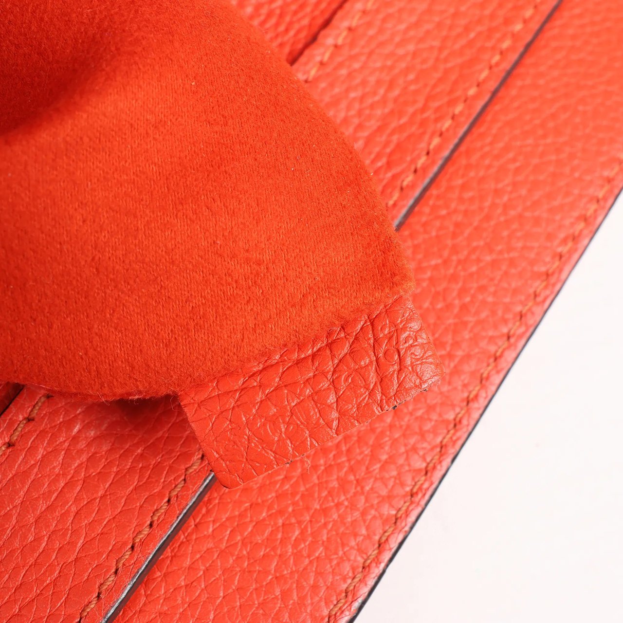 Celine Celine Luggage Mini Leather Handbag in Orange Oranje