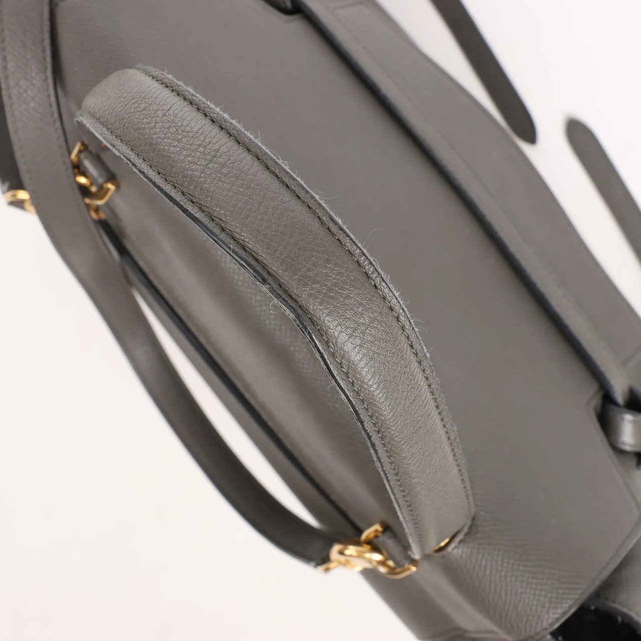 Celine Celine Belt Bag Mini Leather 2way Handbag in Gray Grijs