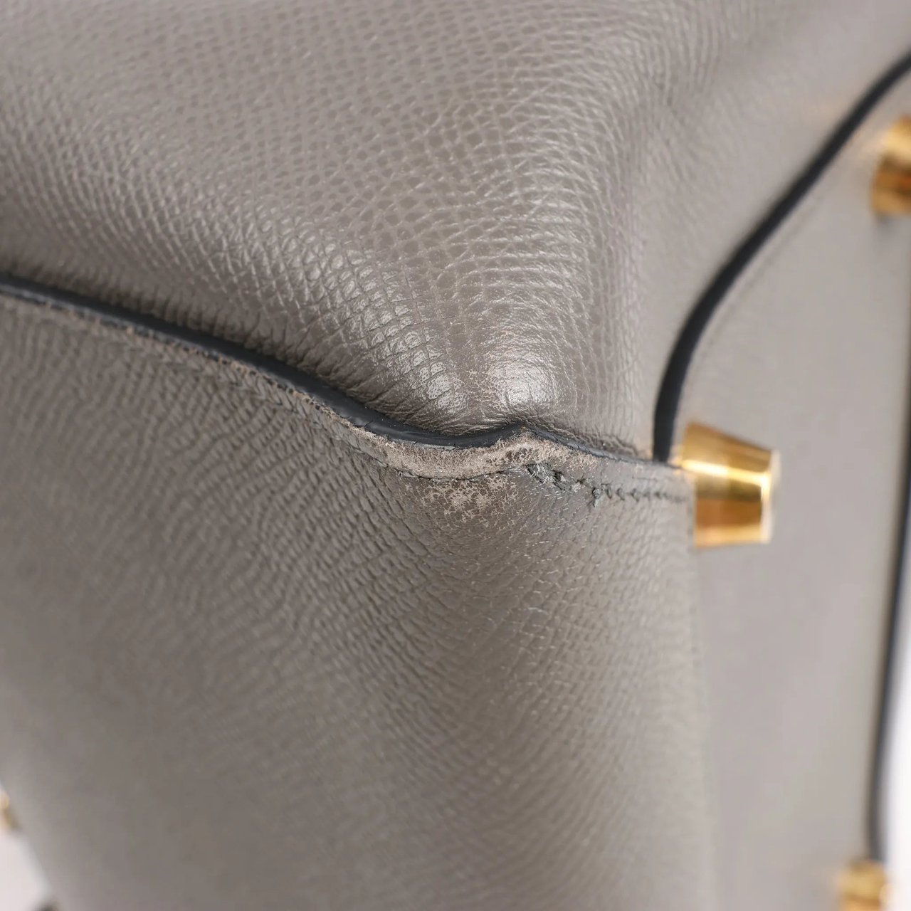 Celine Celine Belt Bag Mini Leather 2way Handbag in Gray Grijs