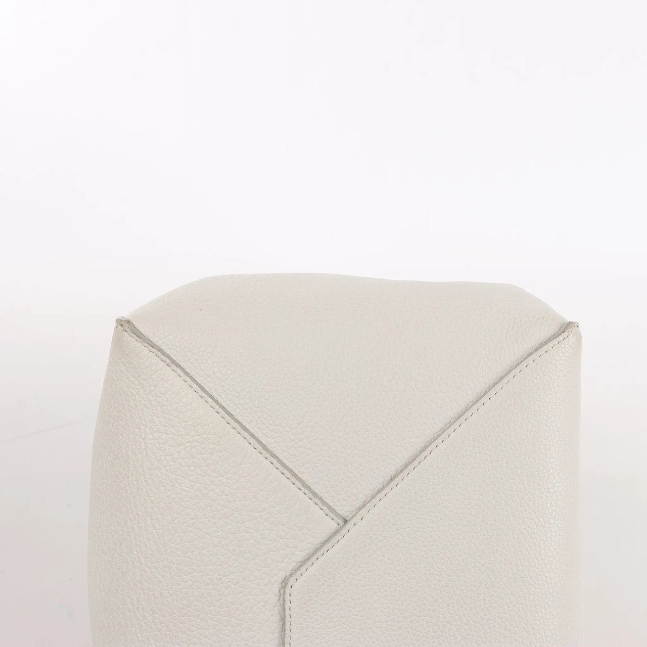Celine Celine Cabas Phantom Small Leather Shoulder Bag in White Wit