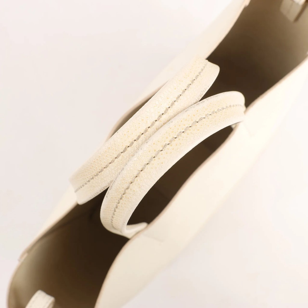 Celine Celine Vertical Cabas Phantom Small Leather 2Way Shoulder Bag in White Wit