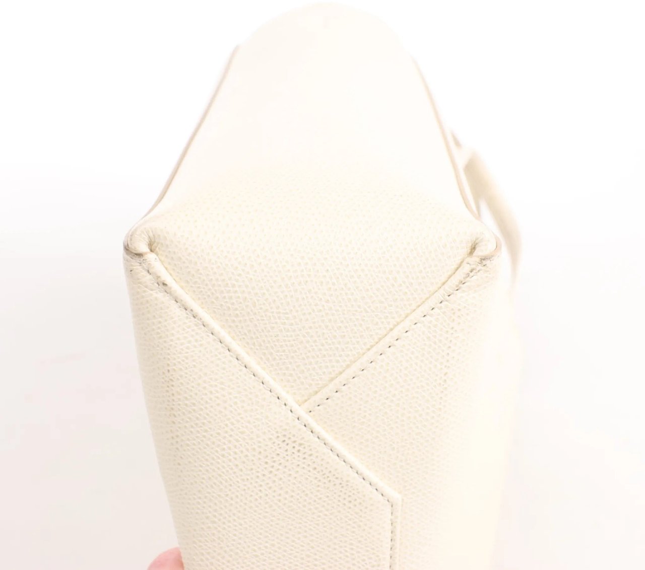 Celine Celine Vertical Cabas Phantom Small Leather 2Way Shoulder Bag in White Wit