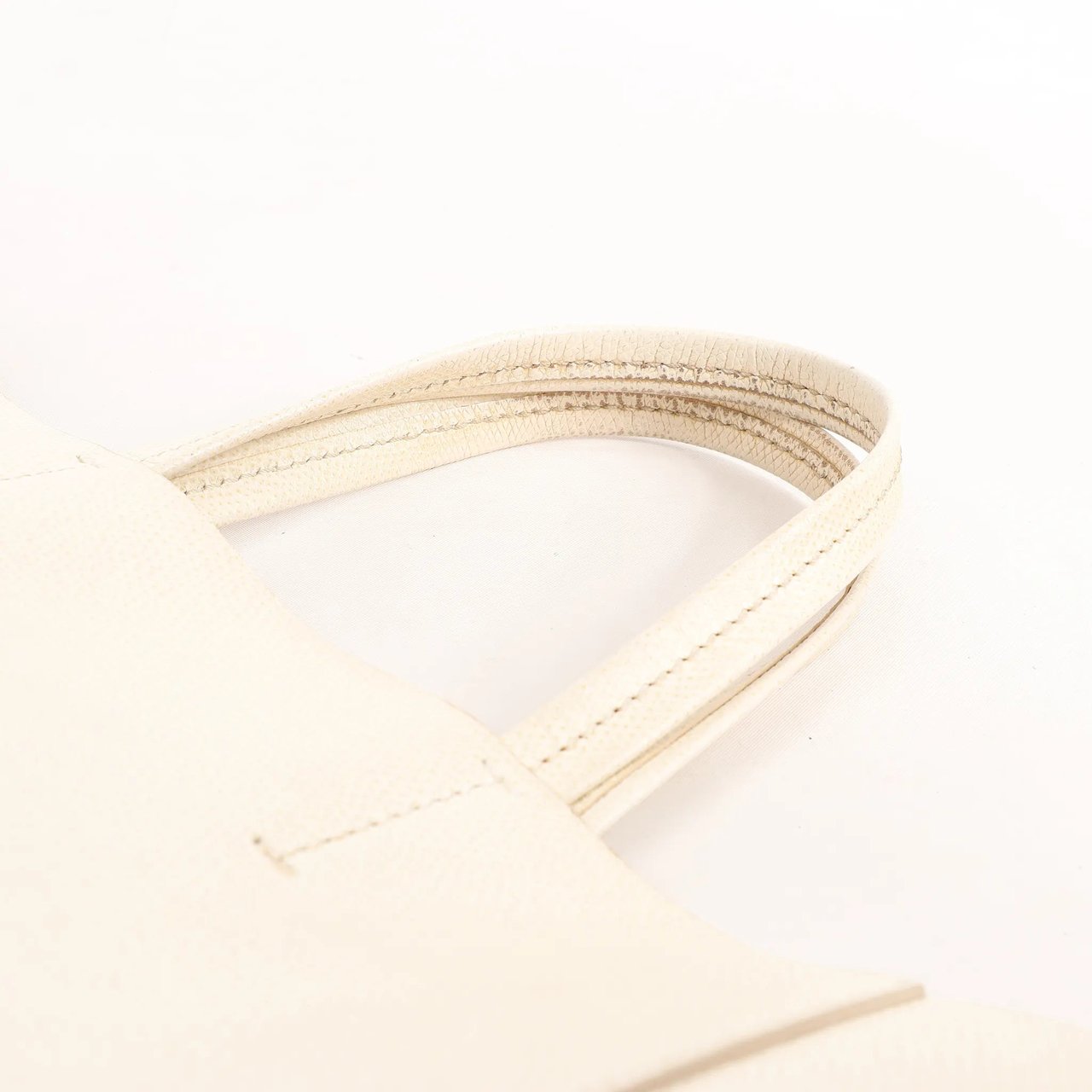 Celine Celine Vertical Cabas Phantom Small Leather 2Way Shoulder Bag in White Wit