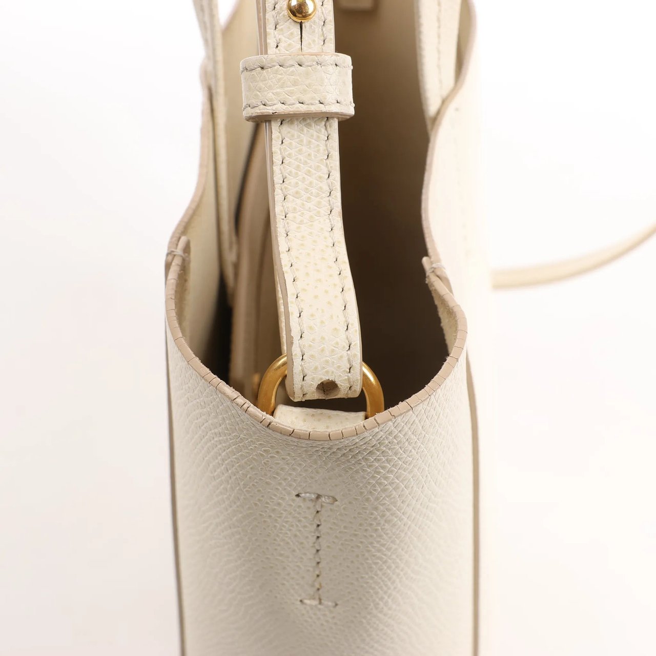 Celine Celine Vertical Cabas Phantom Small Leather 2Way Shoulder Bag in White Wit