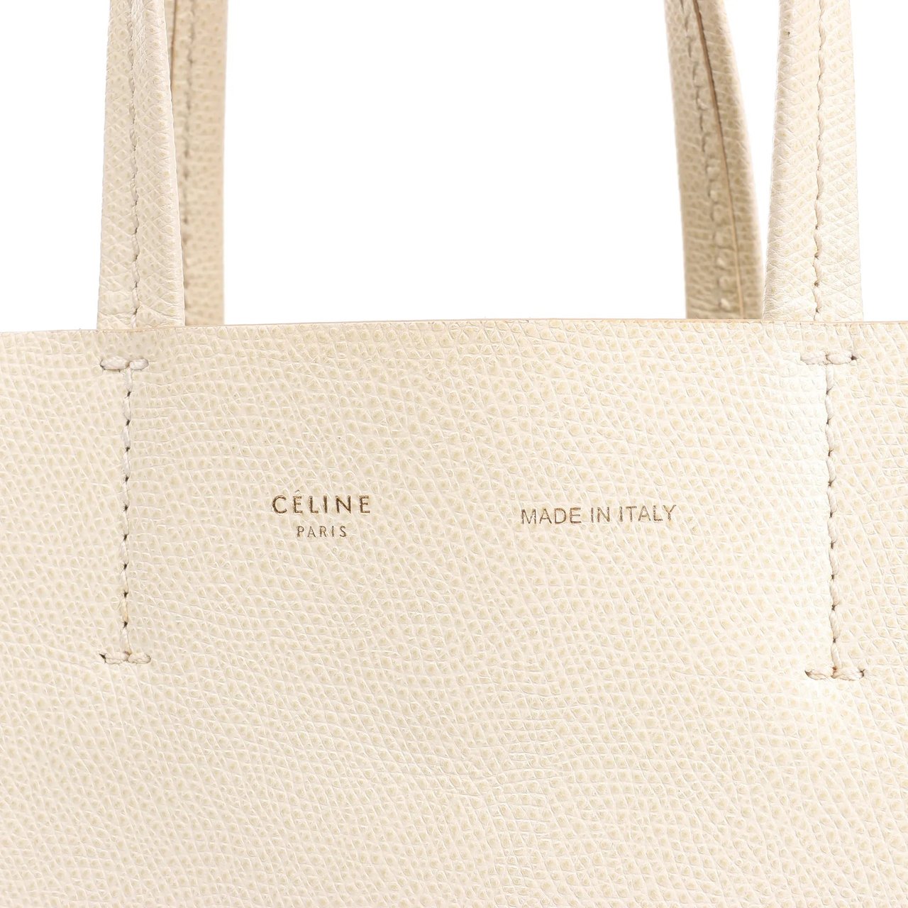 Celine Celine Vertical Cabas Phantom Small Leather 2Way Shoulder Bag in White Wit