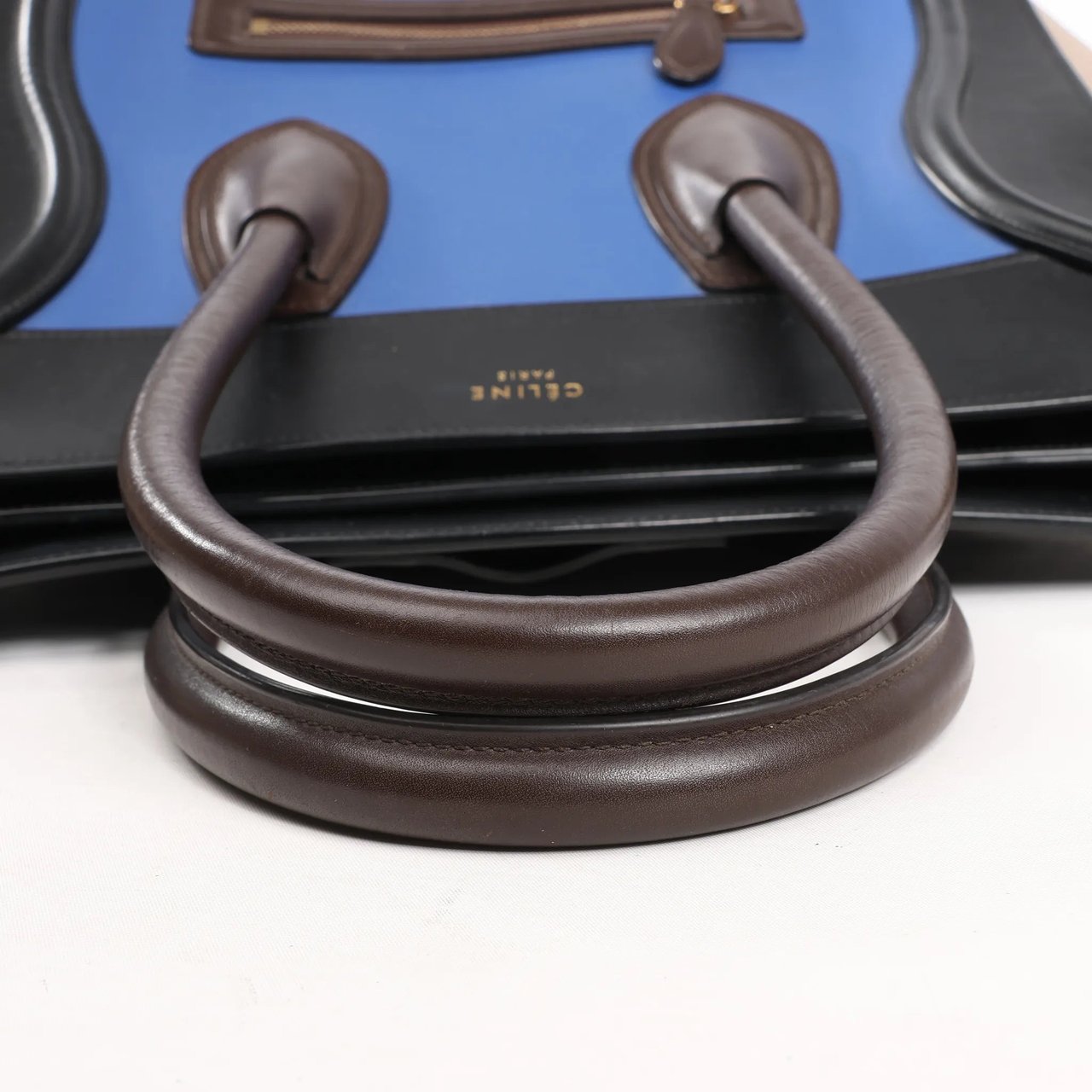 Celine Celine Luggage Mini Leather Handbag in Multicolor Divers