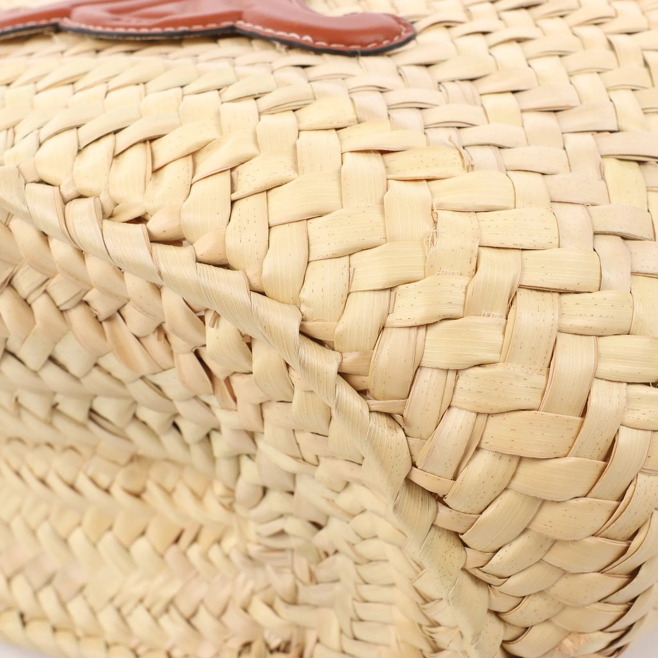 Celine Celine Triomphe Straws x Leather 2Way Handbag Beige x Brown Divers