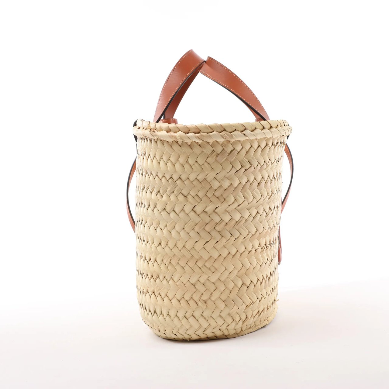 Celine Celine Triomphe Straws x Leather 2Way Handbag Beige x Brown Divers