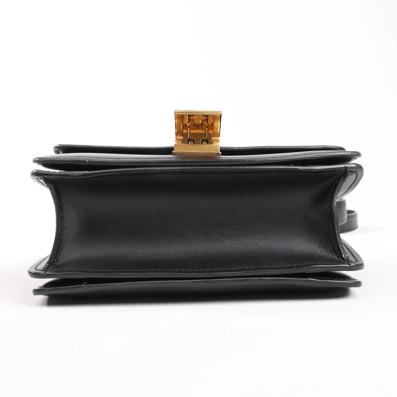 Celine Celine Classic Box Small Leather Shoulder Bag in Black Zwart