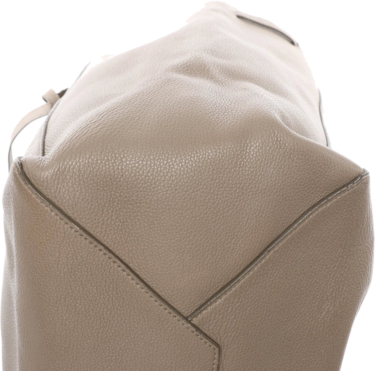 Celine Celine Cabas Phantom Medium Leather Shoulder Bag in Taupe Divers