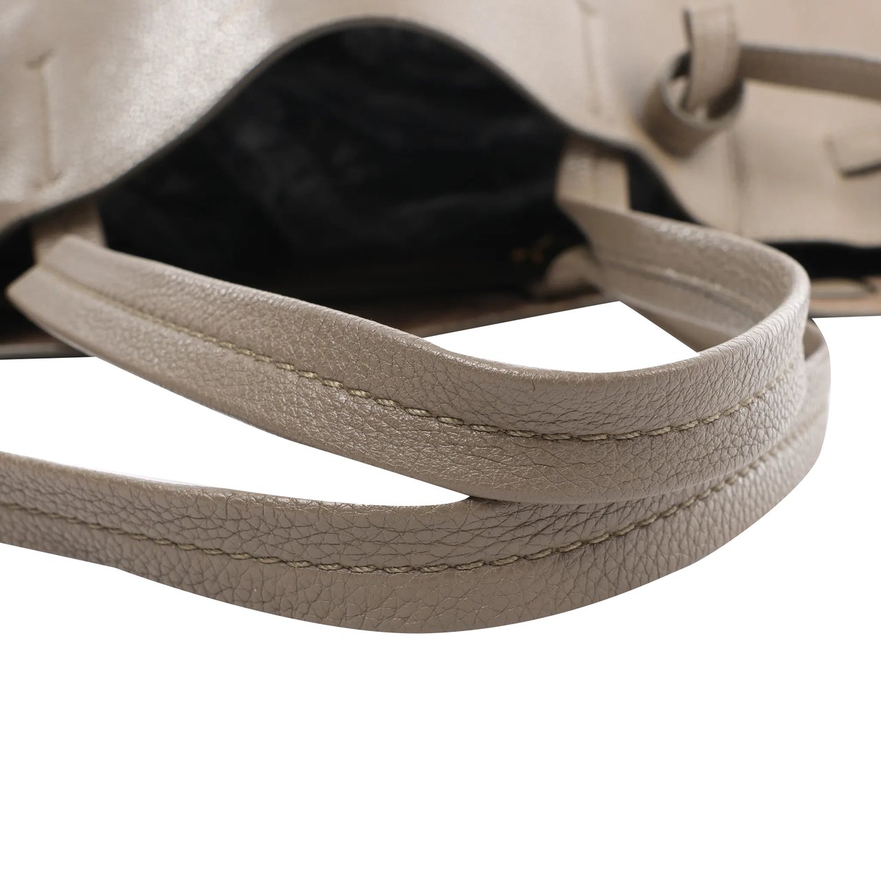 Celine Celine Cabas Phantom Medium Leather Shoulder Bag in Taupe Divers