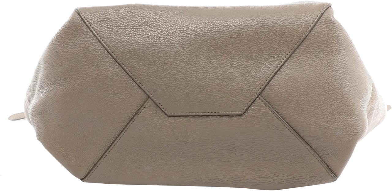 Celine Celine Cabas Phantom Medium Leather Shoulder Bag in Taupe Divers