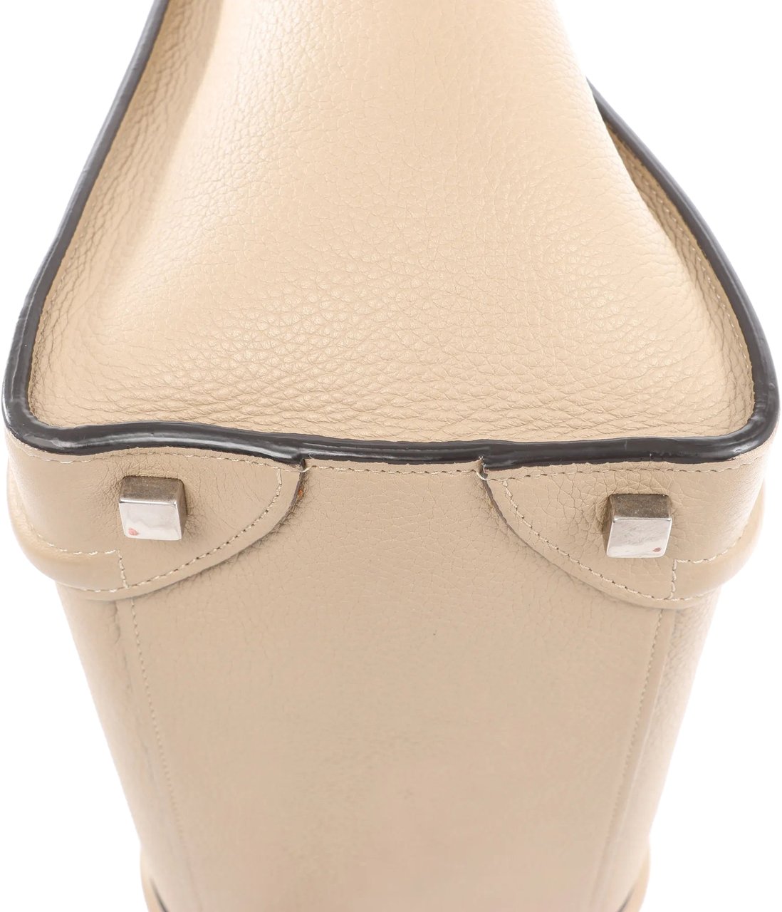Celine Celine Luggage Micro Leather Handbag in Beige Beige