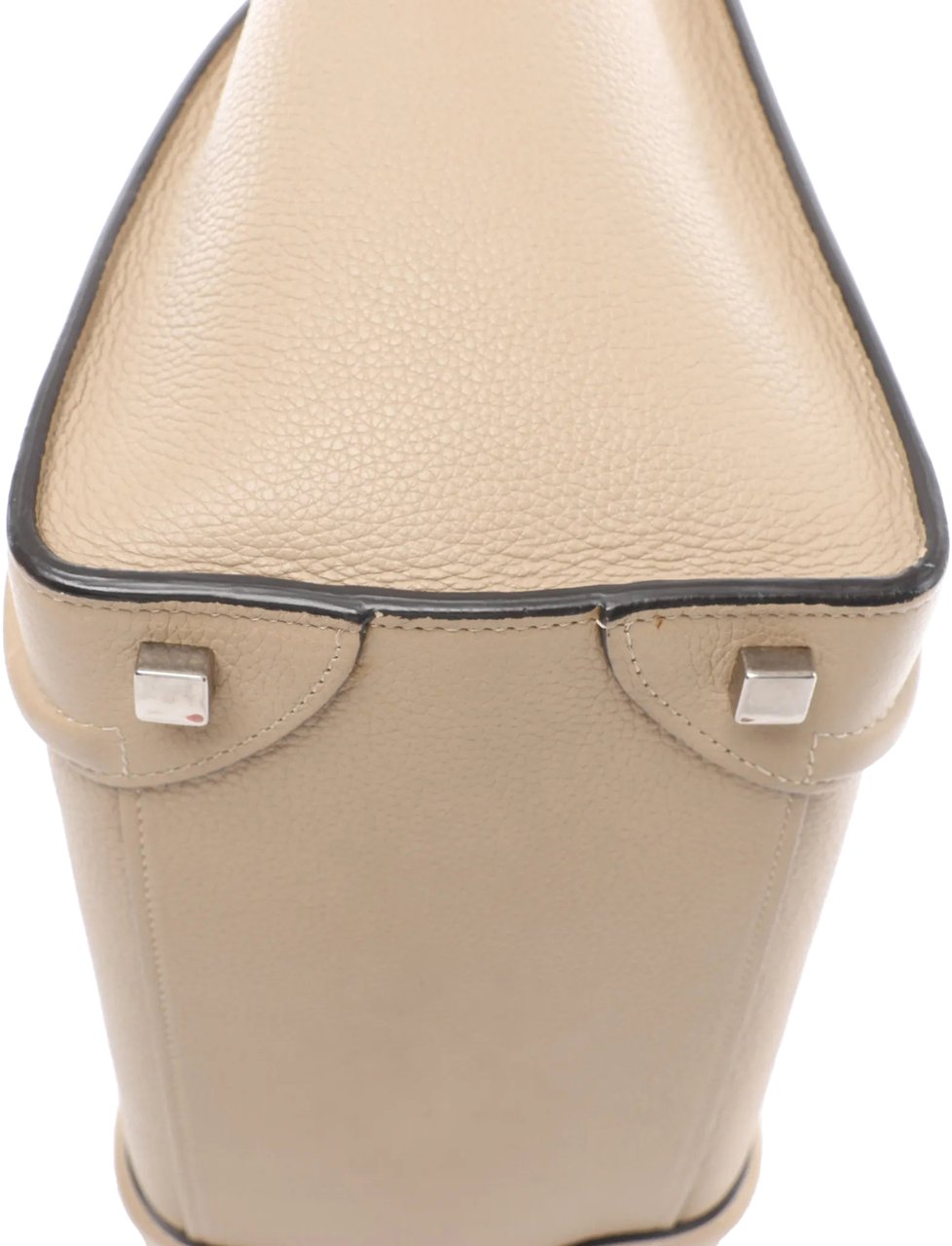 Celine Celine Luggage Micro Leather Handbag in Beige Beige