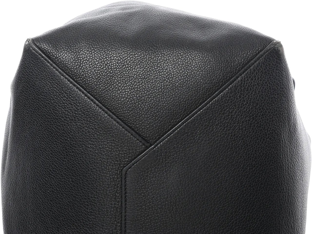 Celine Celine Cabas Phantom Medium Leather Shoulder Bag in Black Zwart
