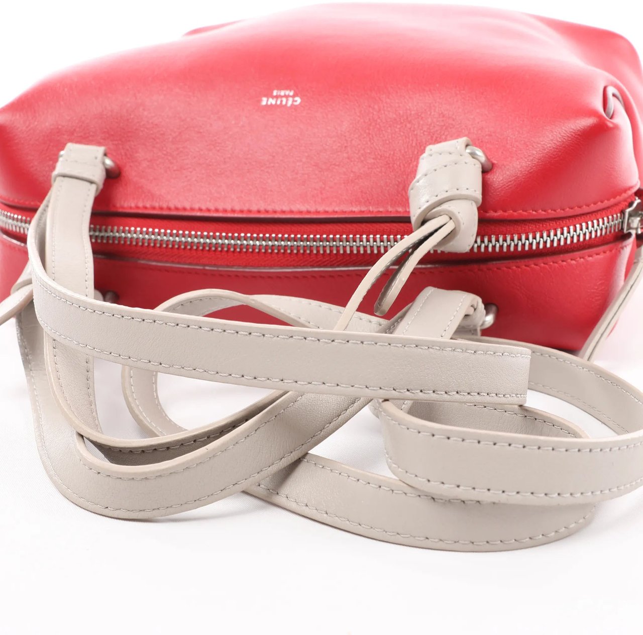 Celine Celine Soft Cube Small Leather 2Way Handbag in Red Divers