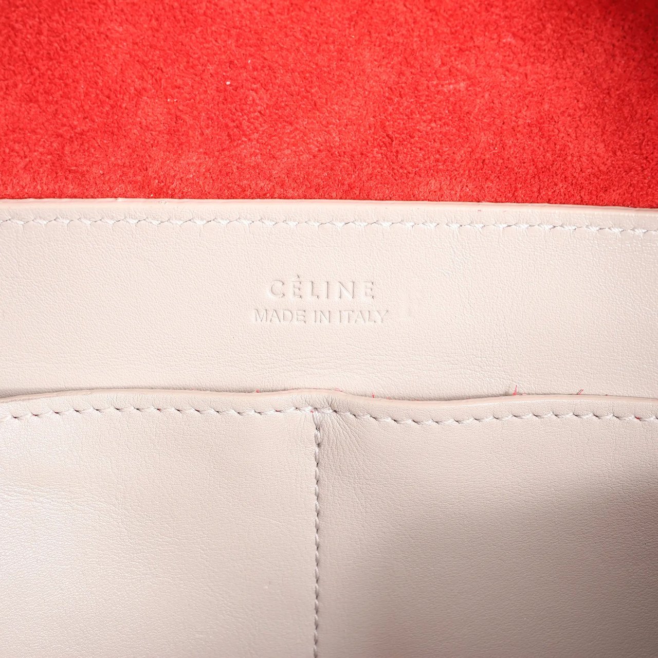 Celine Celine Soft Cube Small Leather 2Way Handbag in Red Divers