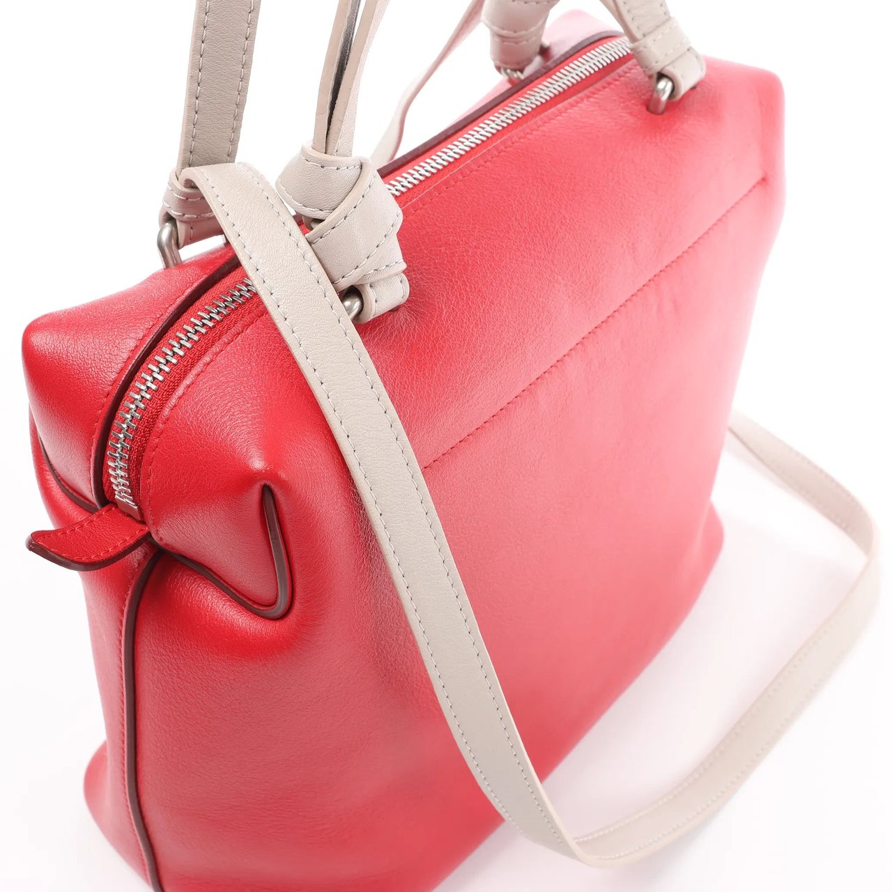 Celine Celine Soft Cube Small Leather 2Way Handbag in Red Divers