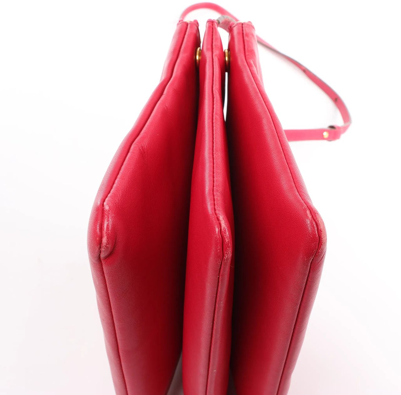 Celine Celine Trio Large Leather Crossbody bag in Pink Roze