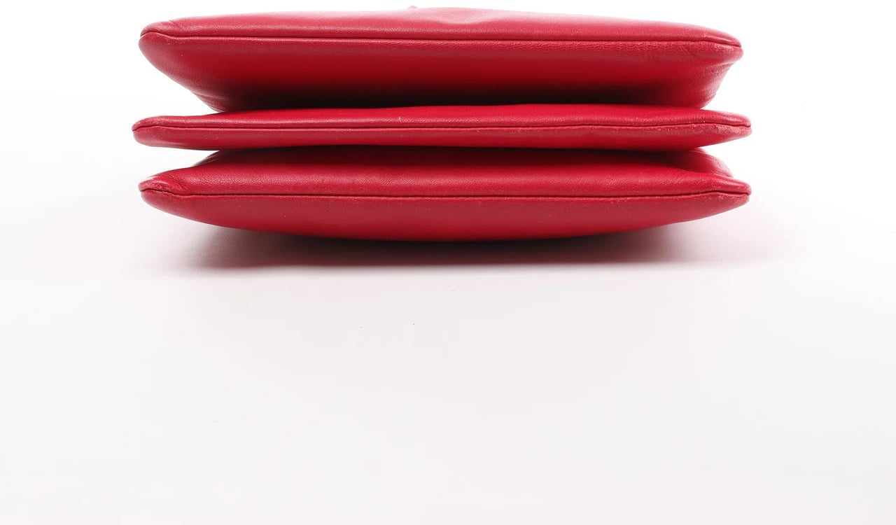 Celine Celine Trio Large Leather Crossbody bag in Pink Roze