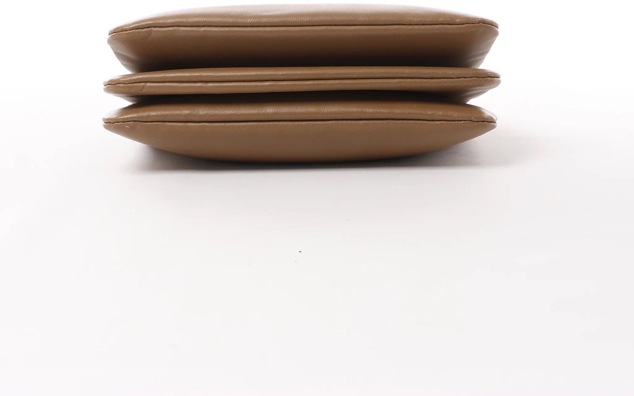 Celine Celine Trio Small Leather Crossbody bag in Brown Bruin