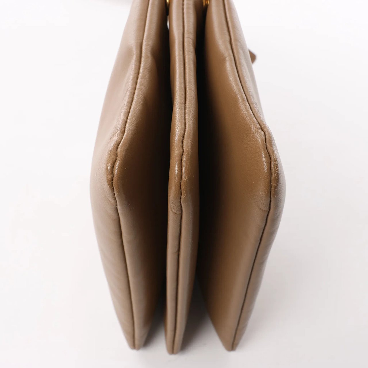 Celine Celine Trio Small Leather Crossbody bag in Brown Bruin