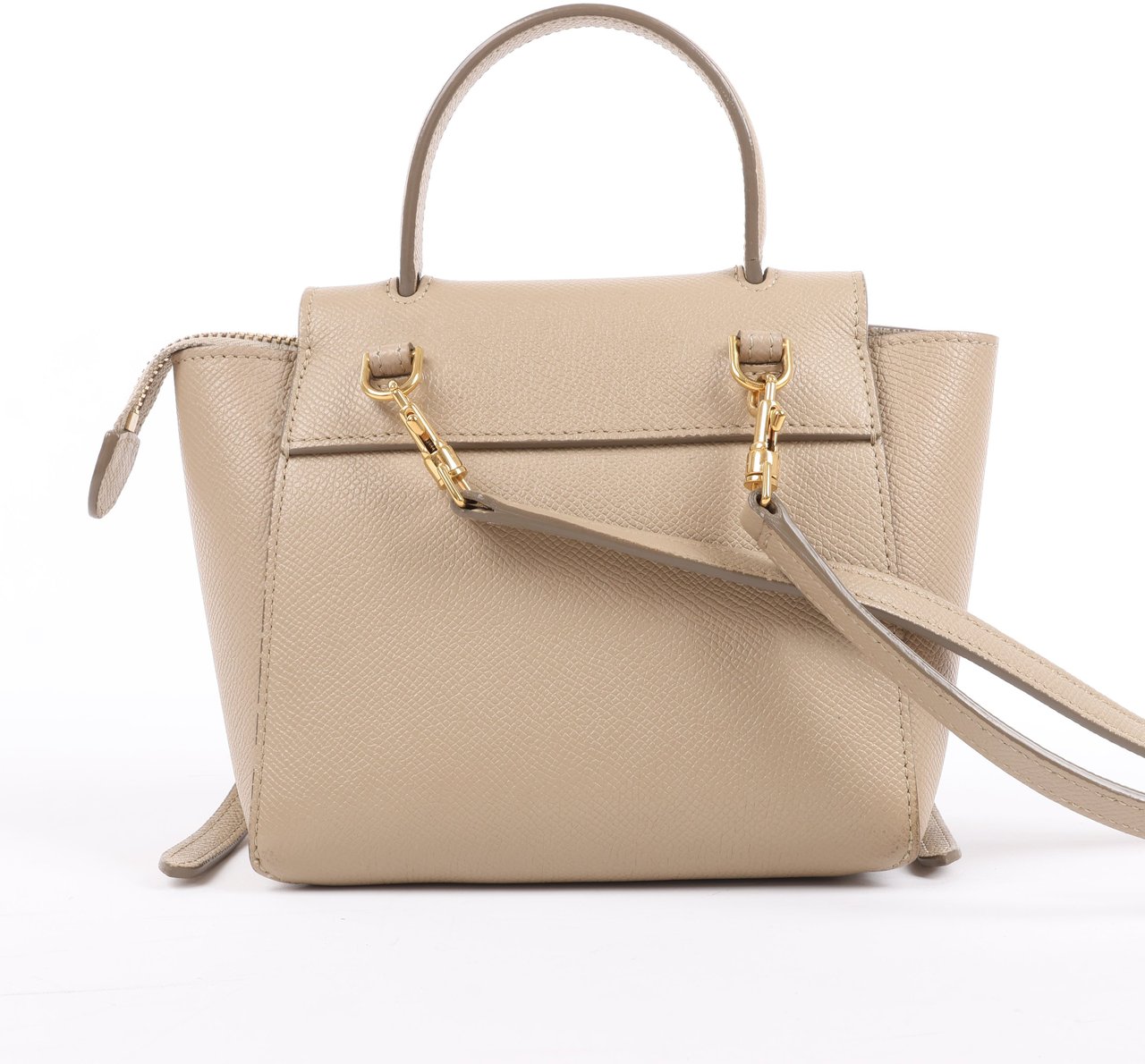 Celine Celine Belt Bag Pico Leather 2way Handbag in Beige Beige