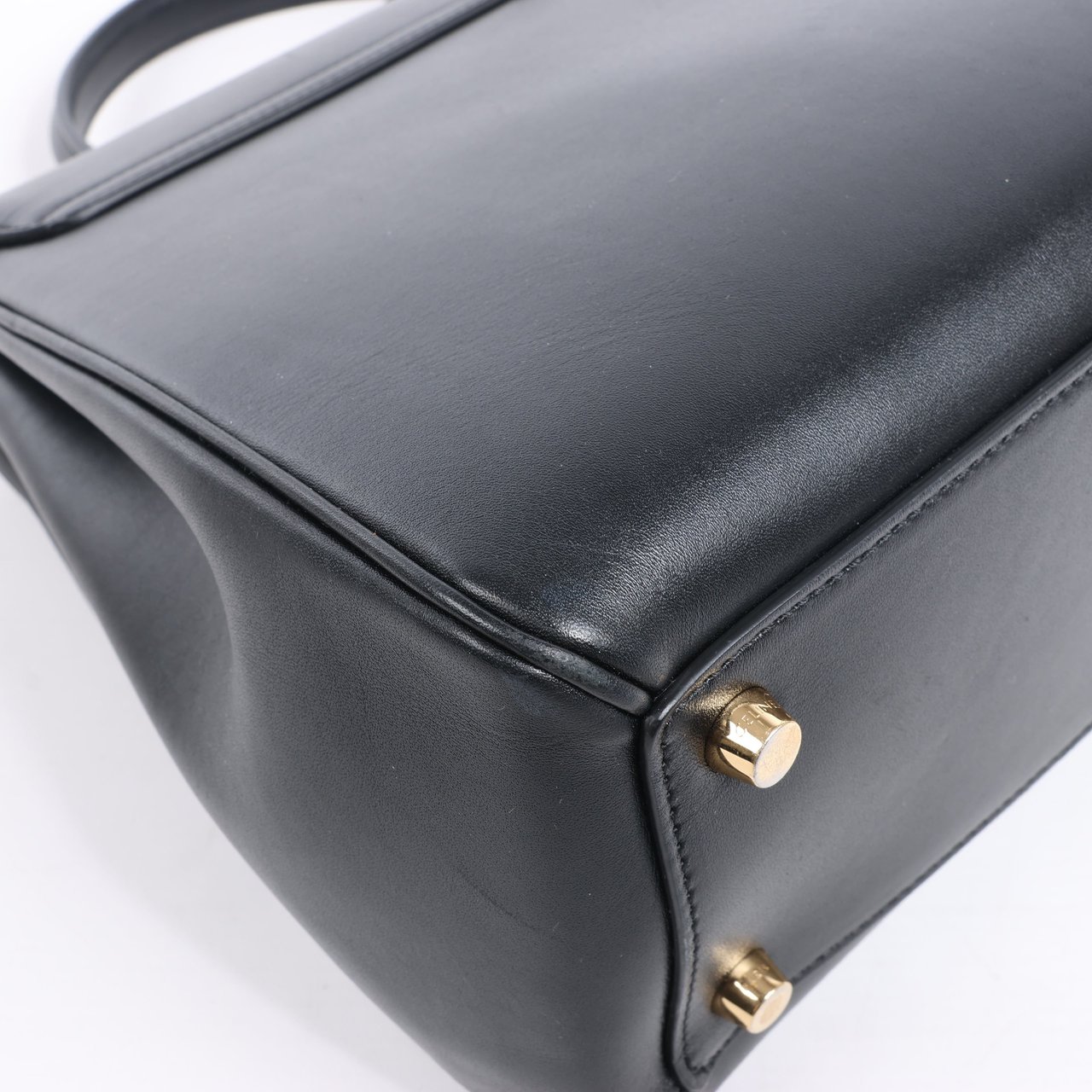 Celine Celine Sac 16 Smooth Leather Medium 2Way Handbag in Black Zwart