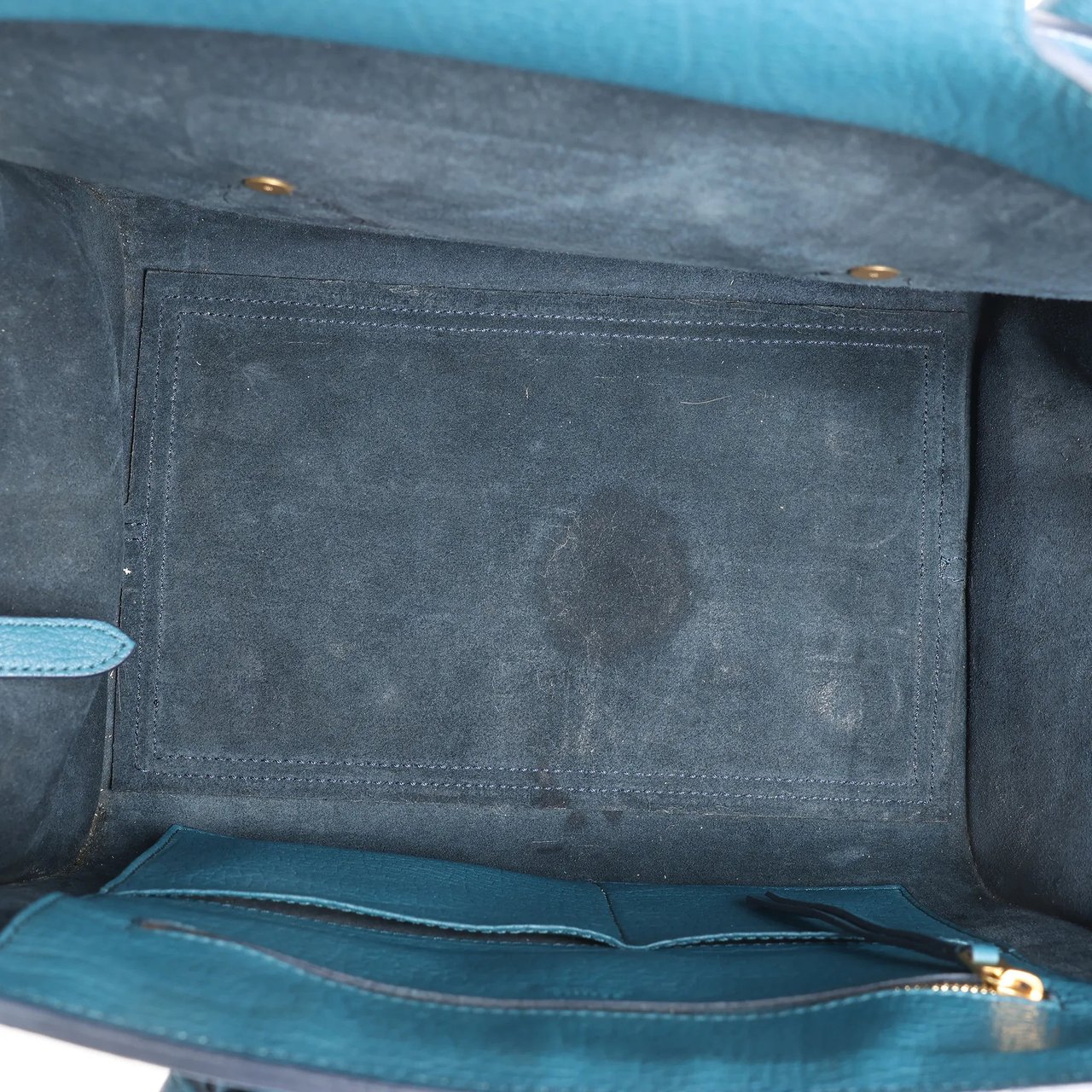 Celine Celine Tie Knot Leather Handbag in Blue Blauw