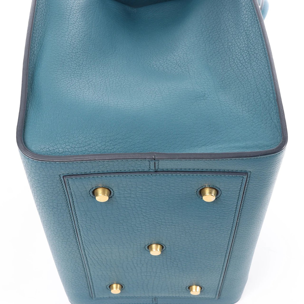 Celine Celine Tie Knot Leather Handbag in Blue Blauw