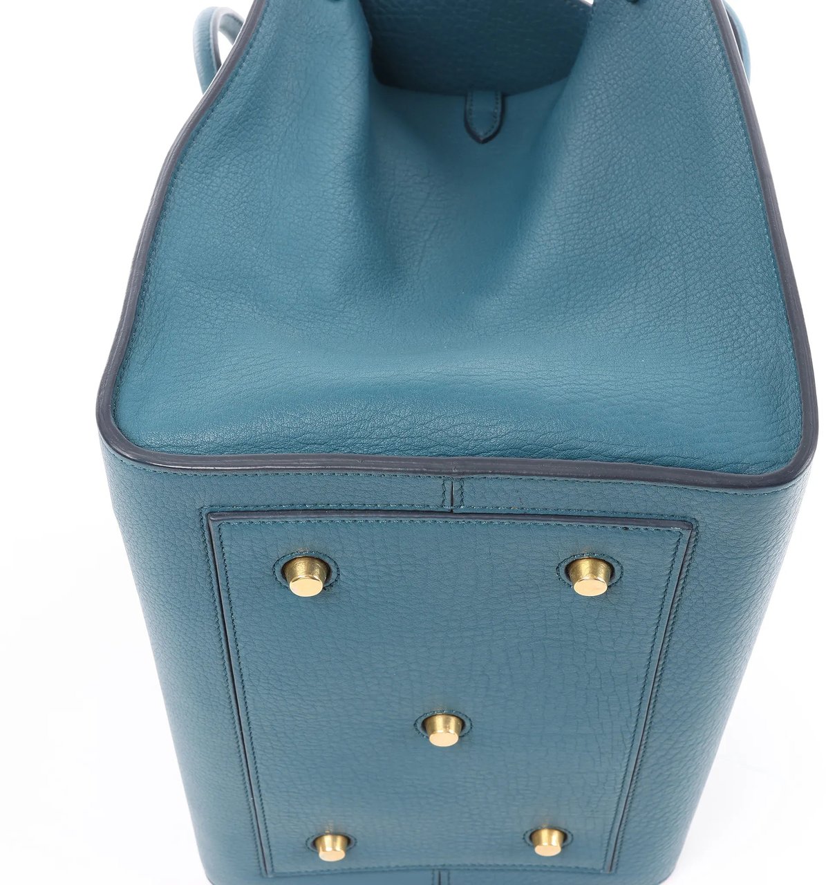 Celine Celine Tie Knot Leather Handbag in Blue Blauw