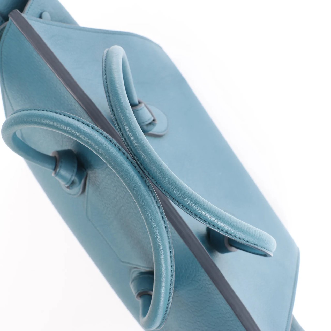 Celine Celine Tie Knot Leather Handbag in Blue Blauw