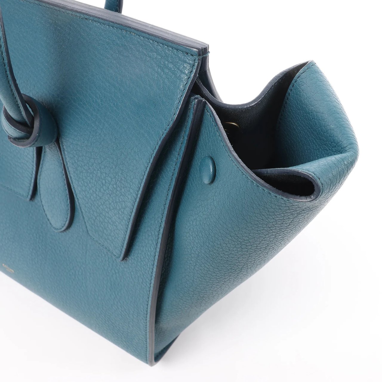 Celine Celine Tie Knot Leather Handbag in Blue Blauw