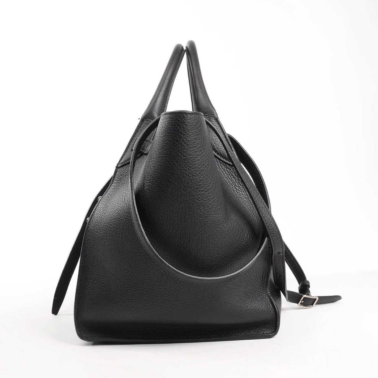 Celine CELINE Big Bag Small Leather 2way Handbag in Black Zwart