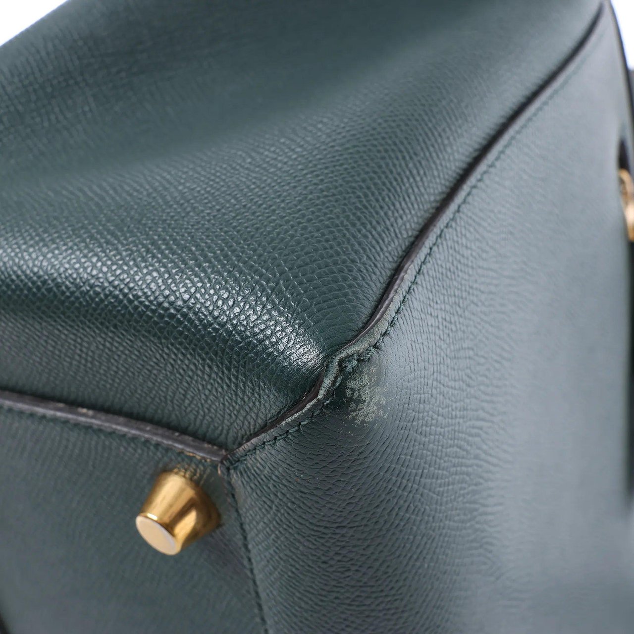 Celine Belt Bag Mini Leather 2way Handbag in Green Divers