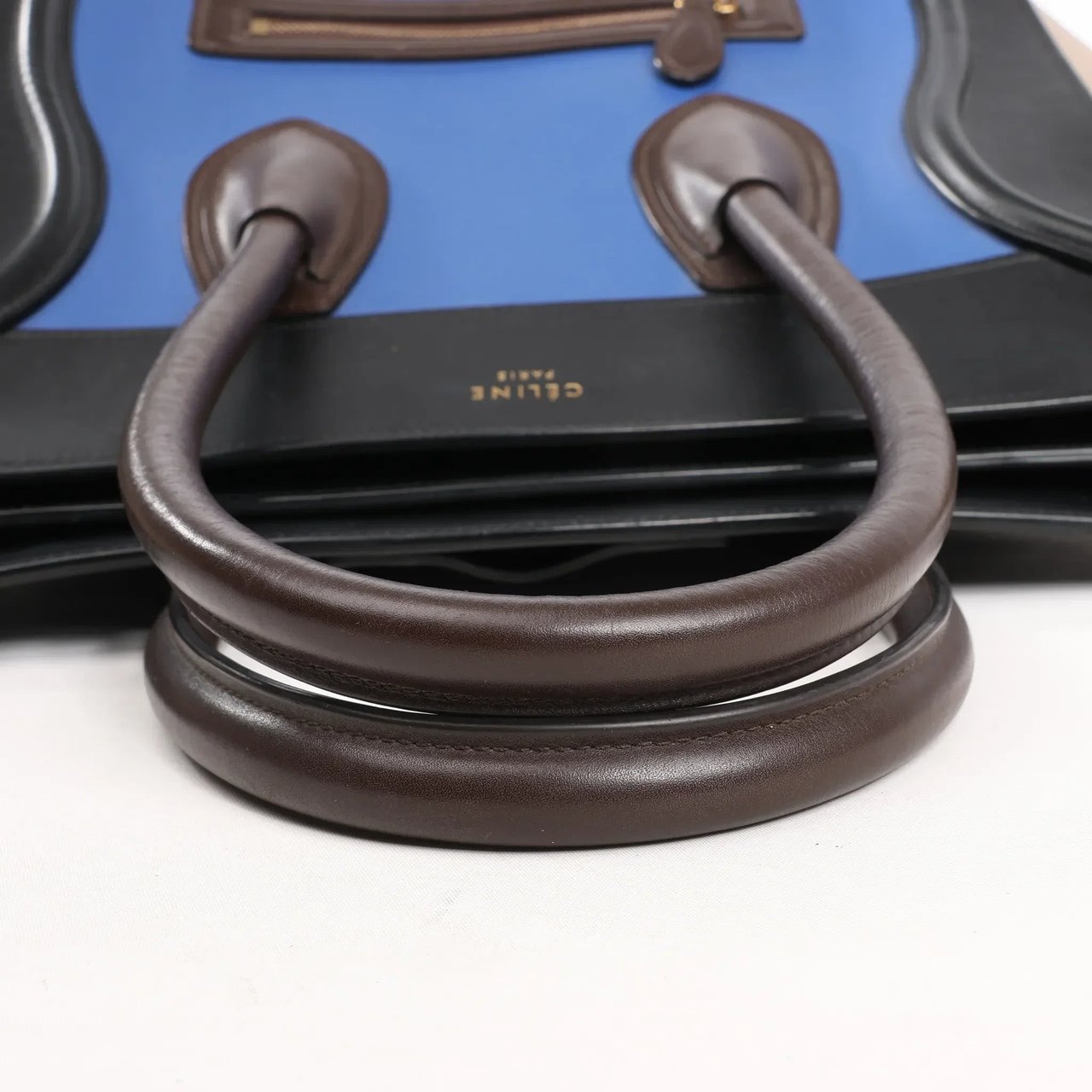 Celine Luggage Mini Leather Handbag in Multicolor Divers