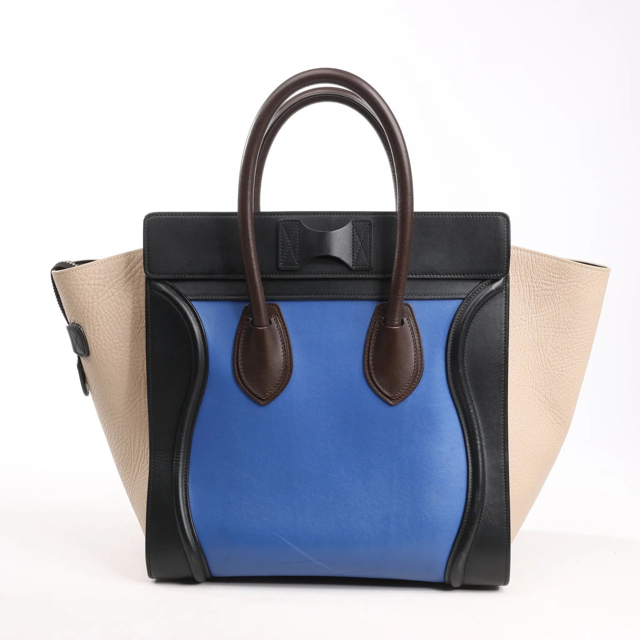 Celine Luggage Mini Leather Handbag in Multicolor Divers