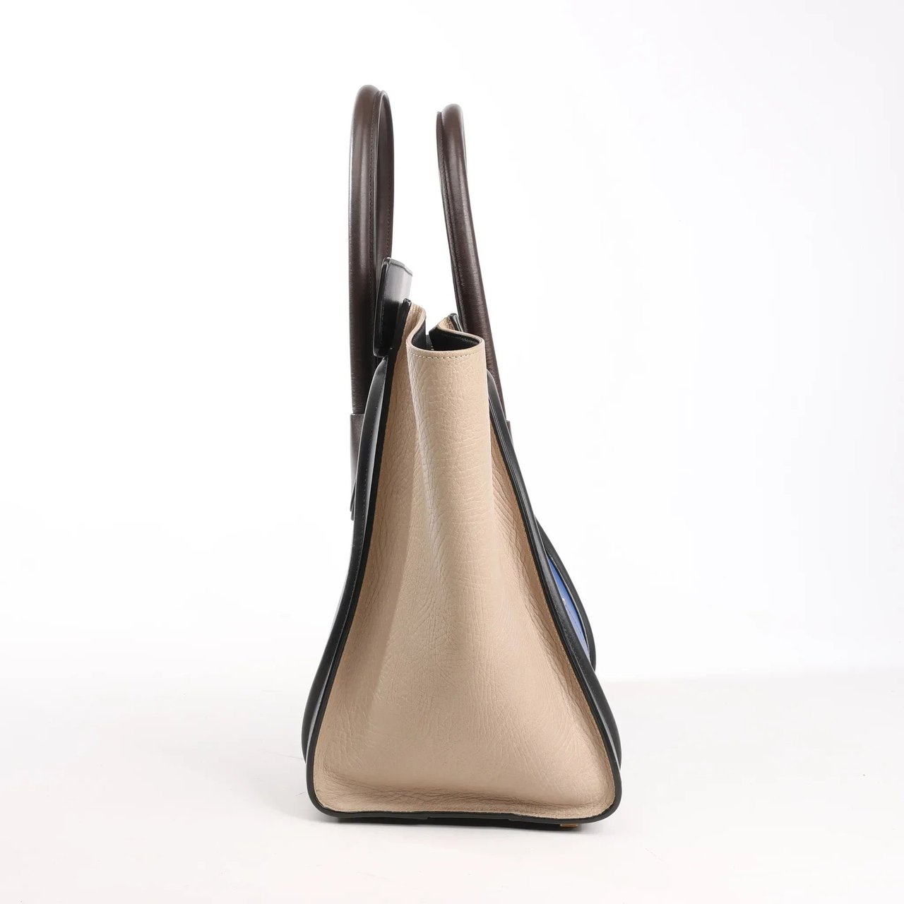 Celine Luggage Mini Leather Handbag in Multicolor Divers