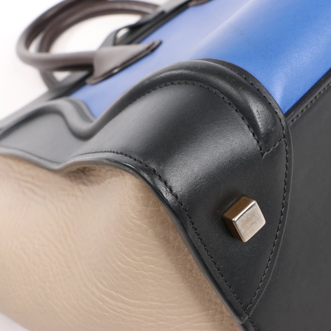 Celine Luggage Mini Leather Handbag in Multicolor Divers